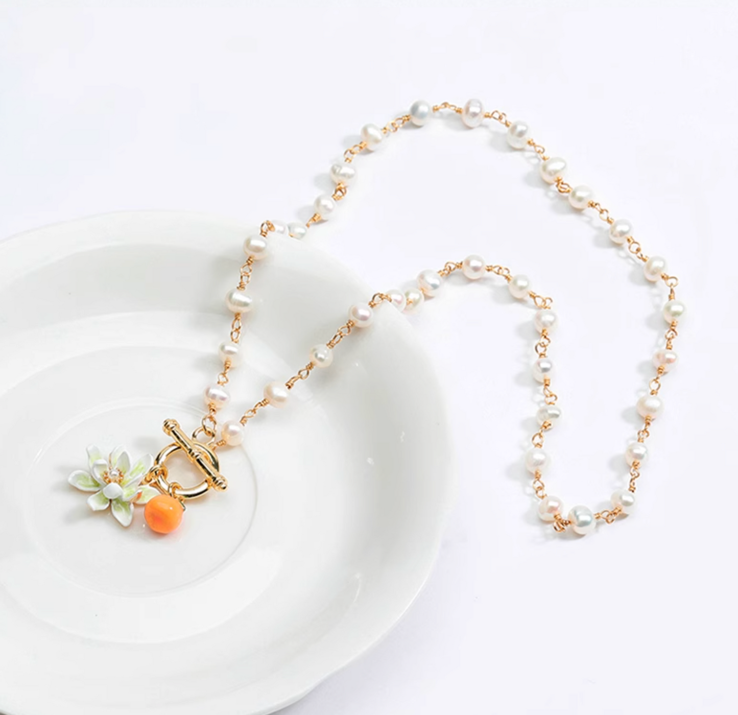 OT Orange Petals Necklace
