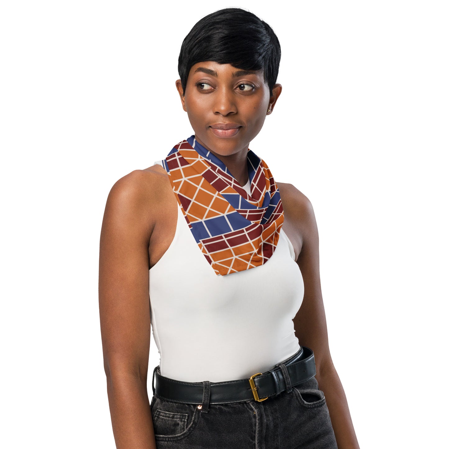 Fountain Tile Silk Scarf