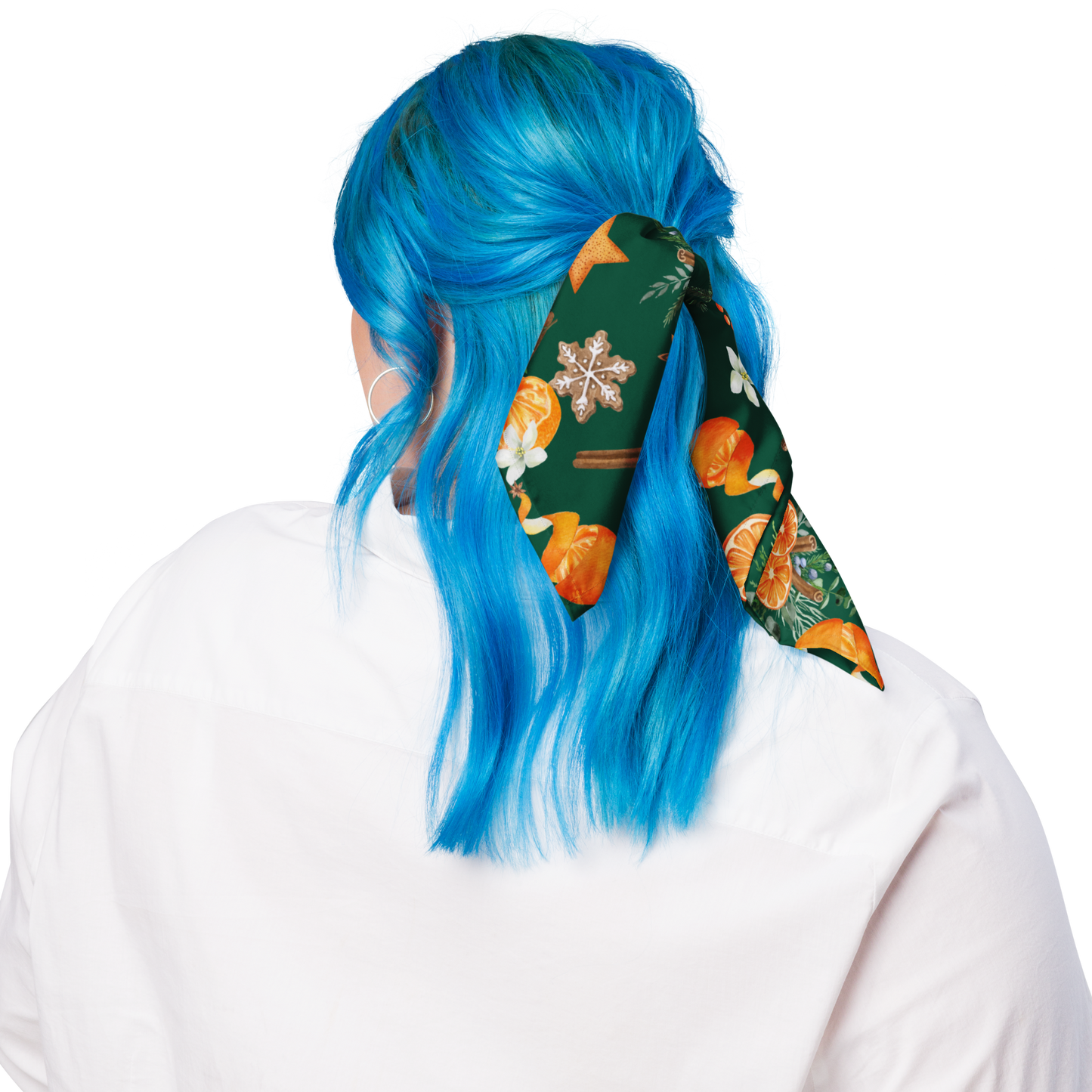 Christmas Orange Spice print bandana