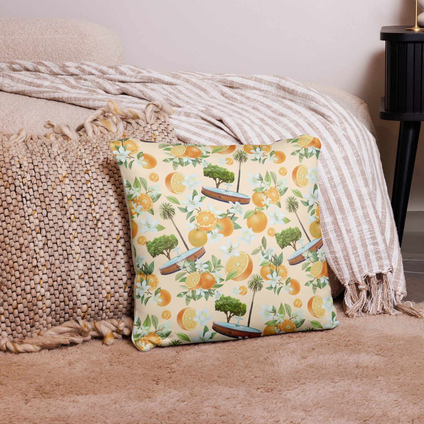 The Plaza or the Circle I call in Home Basic Pillow