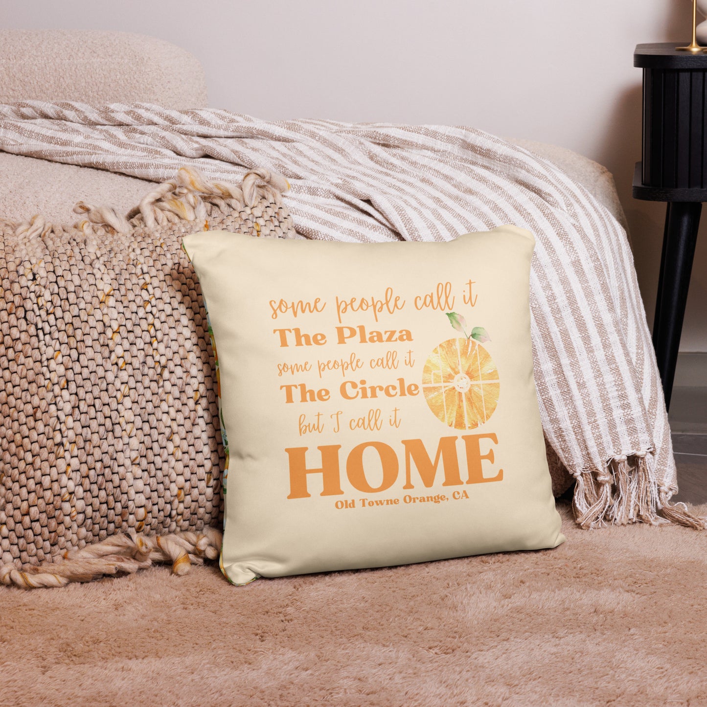 The Plaza or the Circle I call in Home Basic Pillow