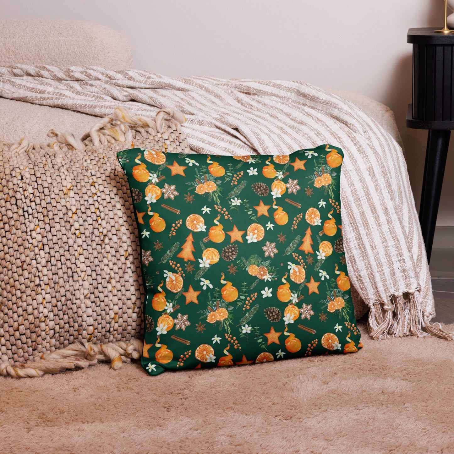 "Old Towne Orange for the Holidays" Pillow Case