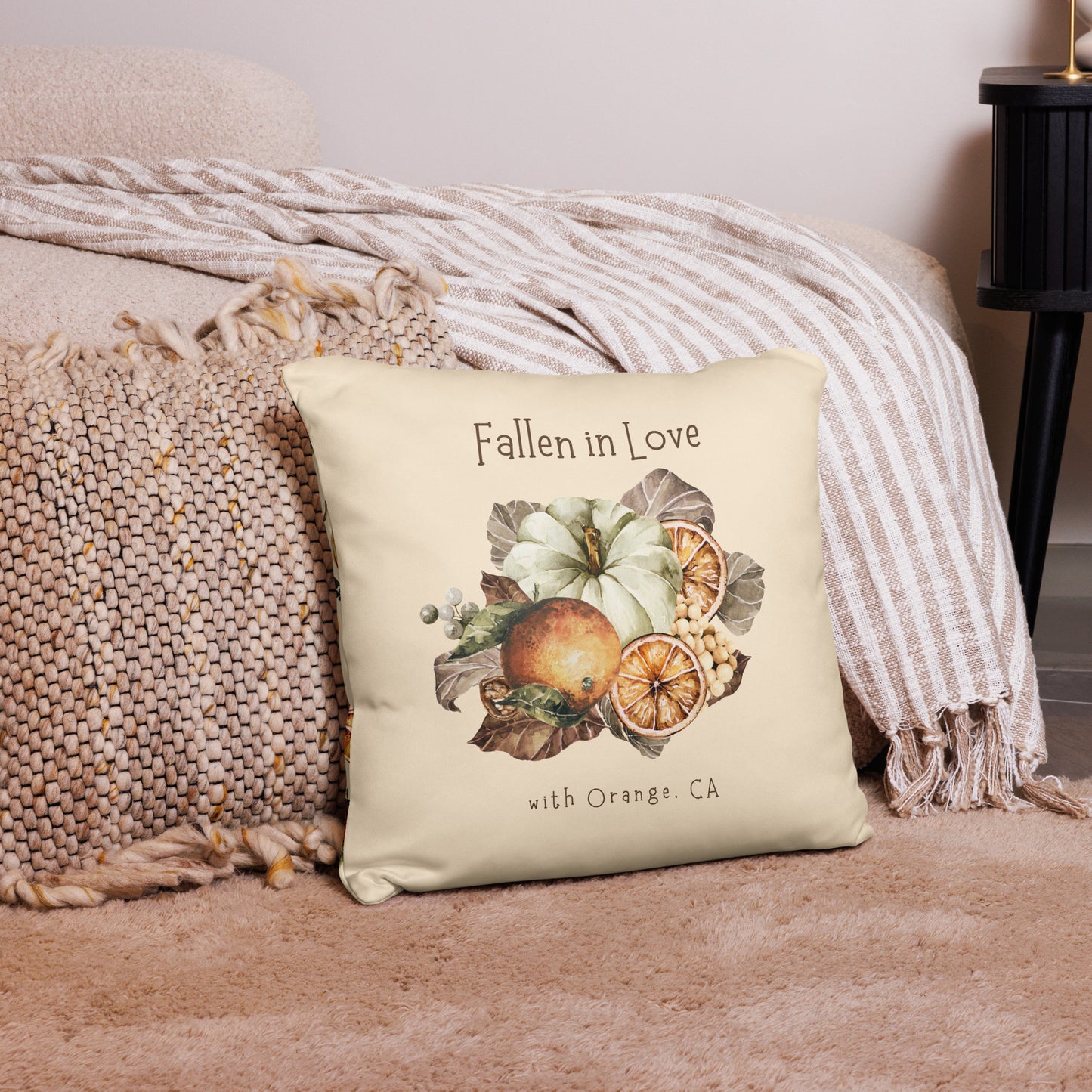 Fallen in Love with Orange Pillow Case