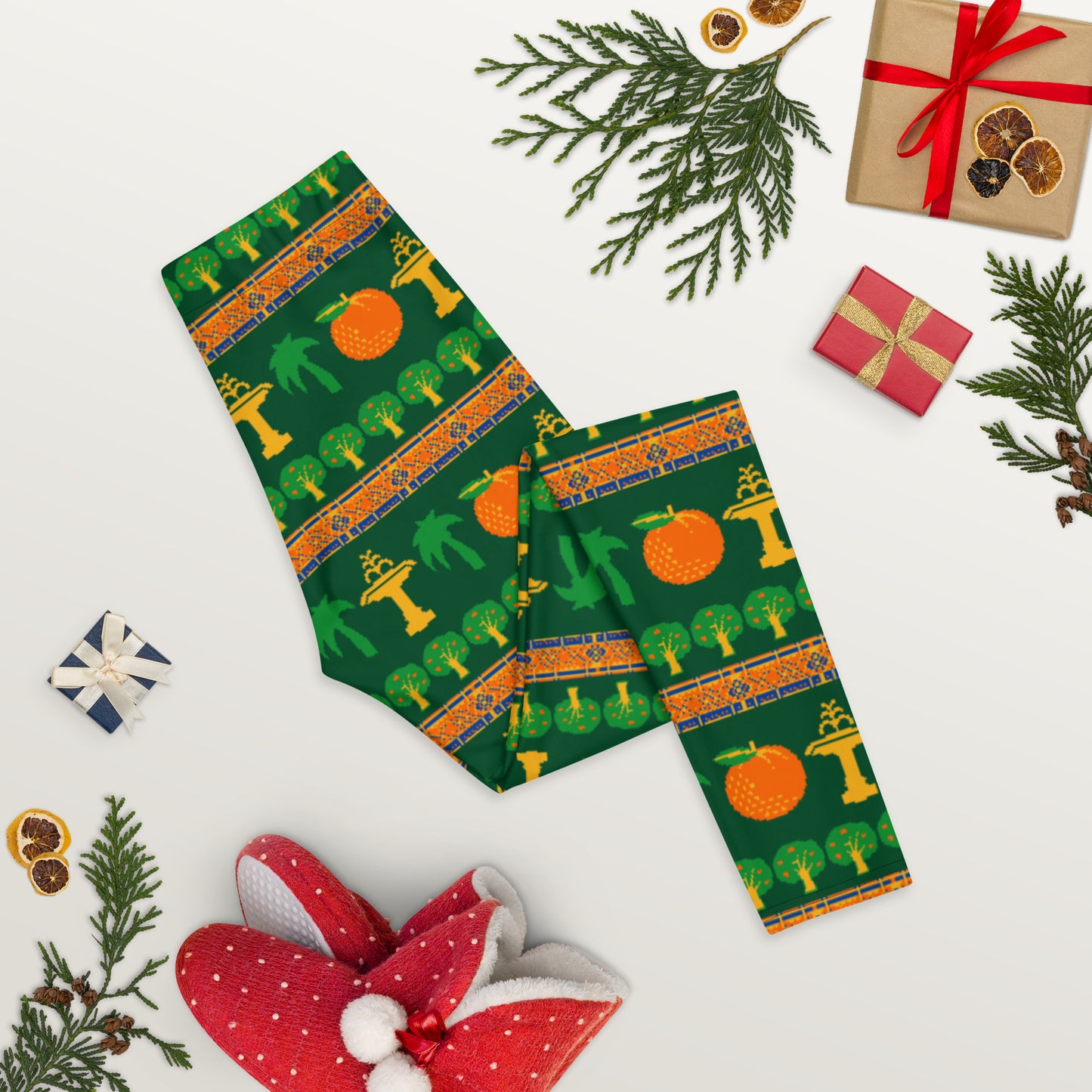 Old Towne "Ugly" Christmas Sweater Leggings - Green