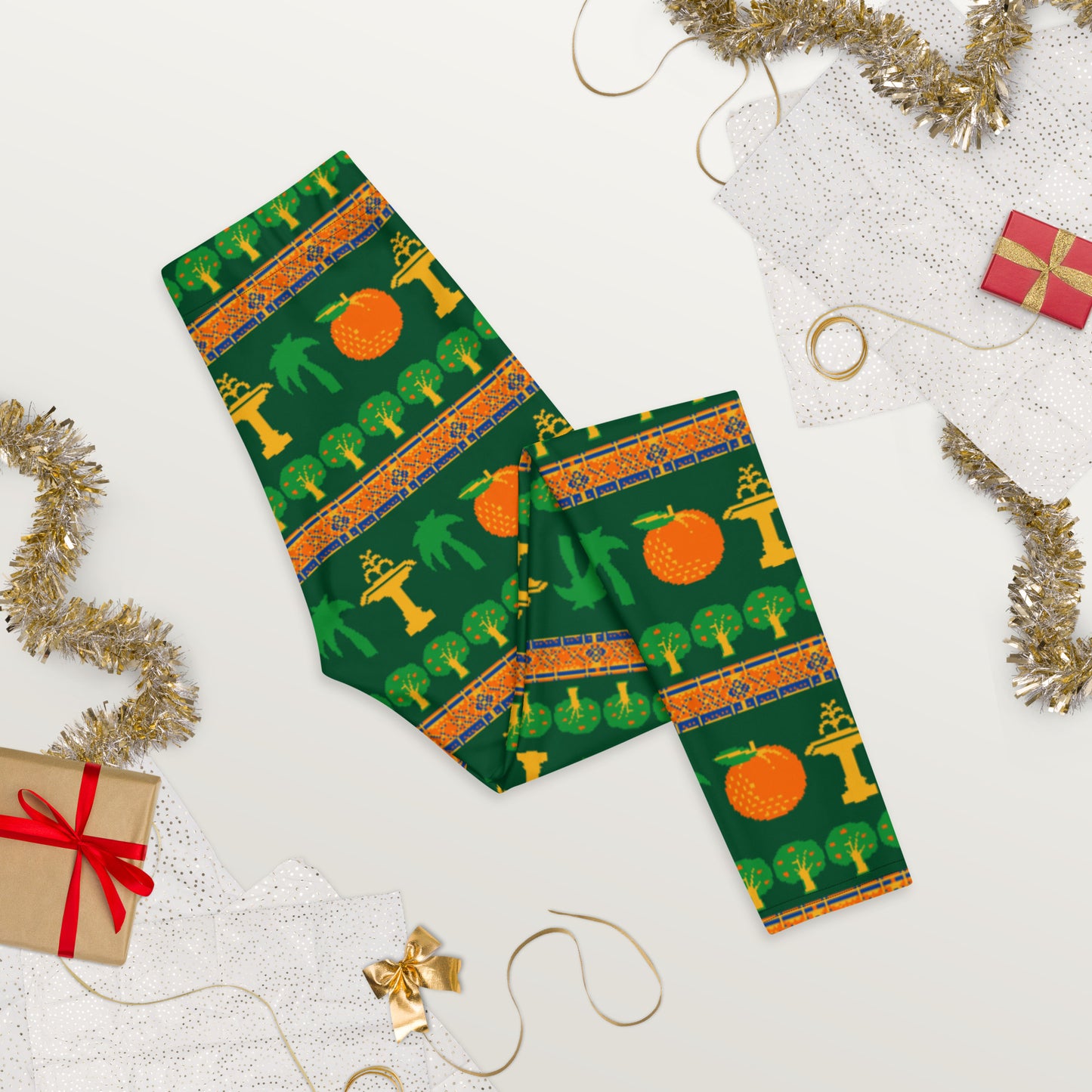 Old Towne "Ugly" Christmas Sweater Leggings - Green