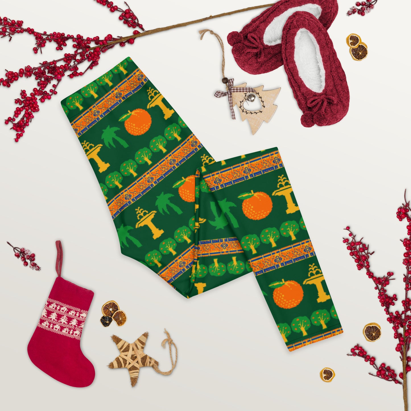 Old Towne "Ugly" Christmas Sweater Leggings - Green