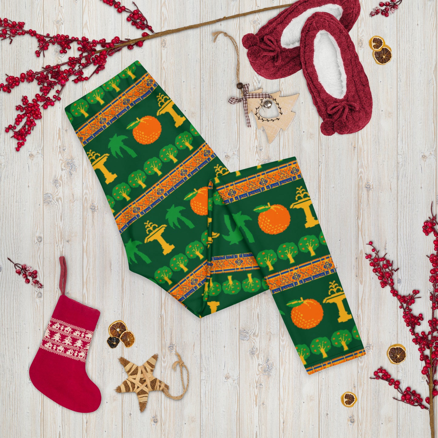Old Towne "Ugly" Christmas Sweater Leggings - Green