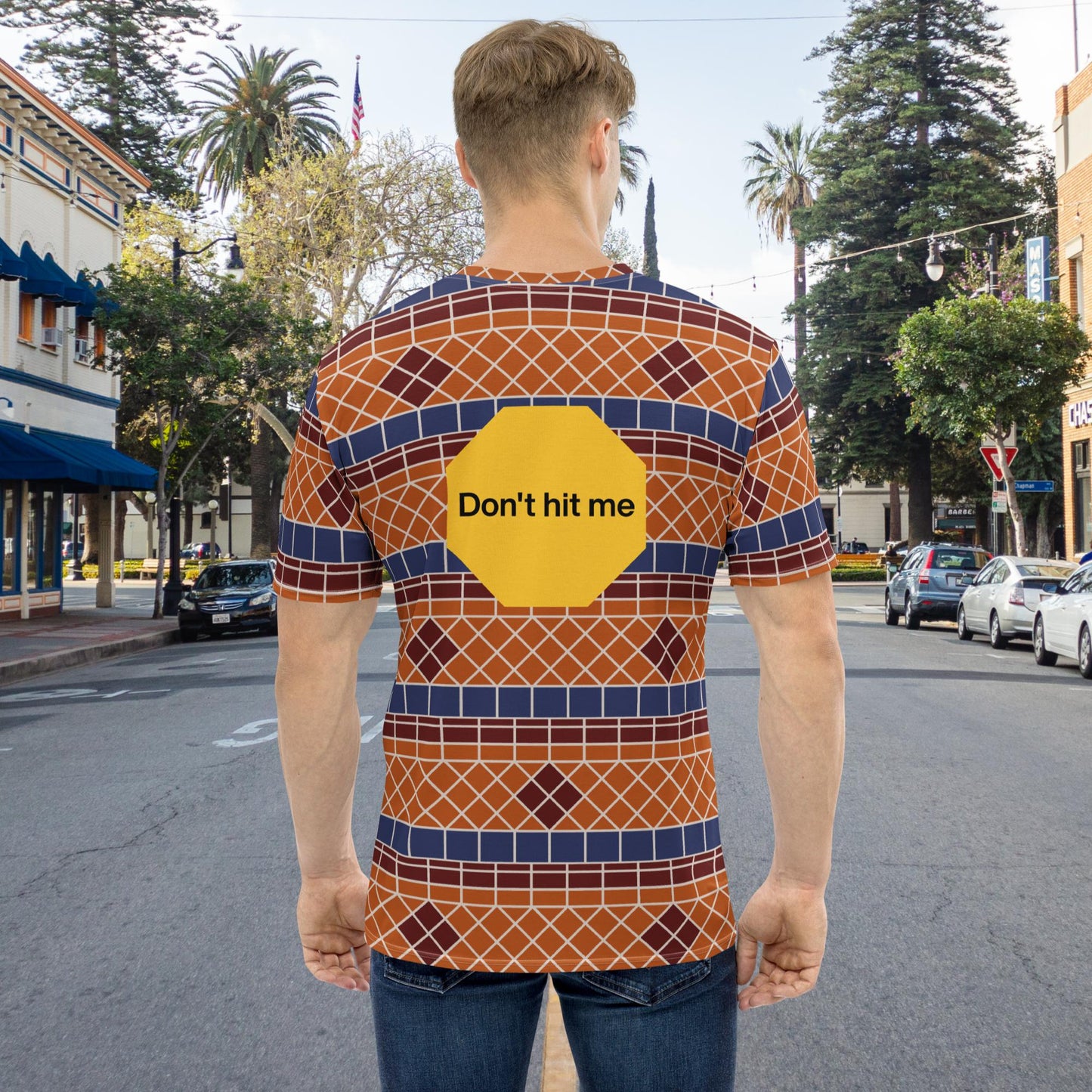 Fountain Tile "Don't hit me" Men's t-shirt