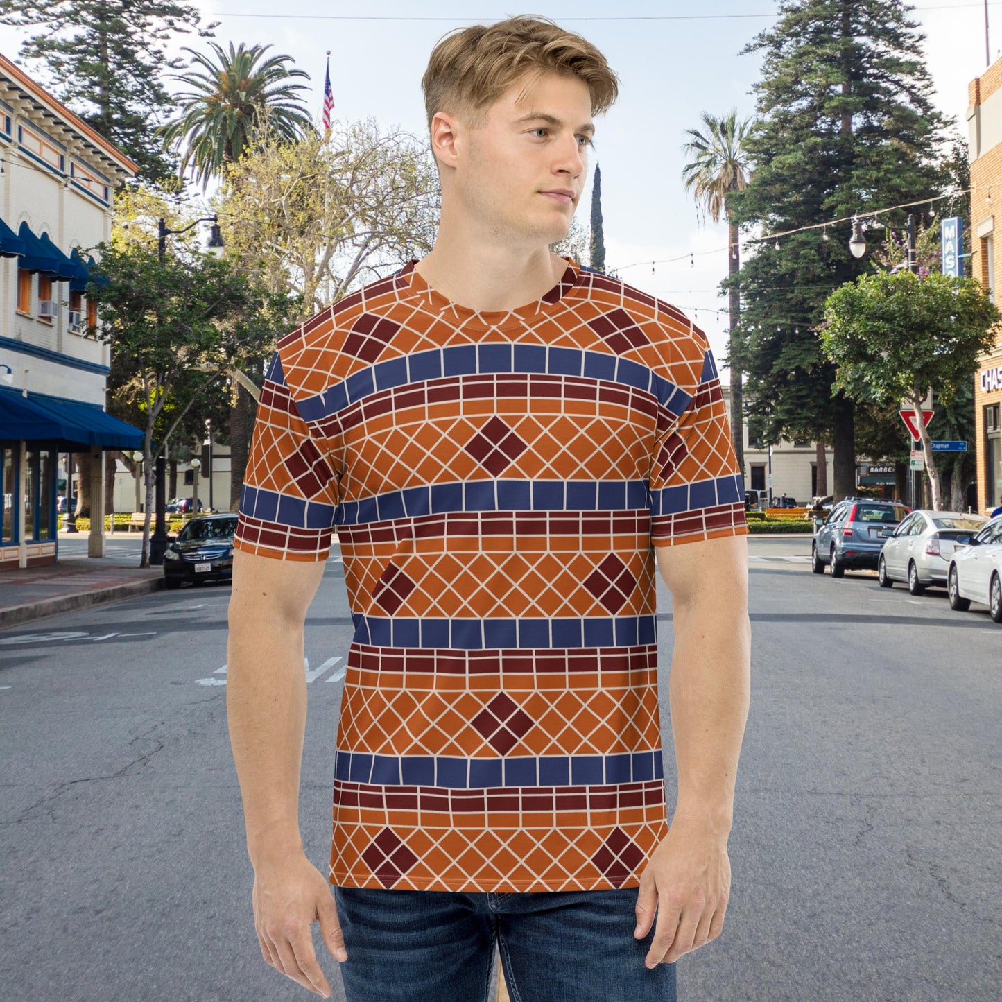 Fountain Tile "Don't hit me" Men's t-shirt
