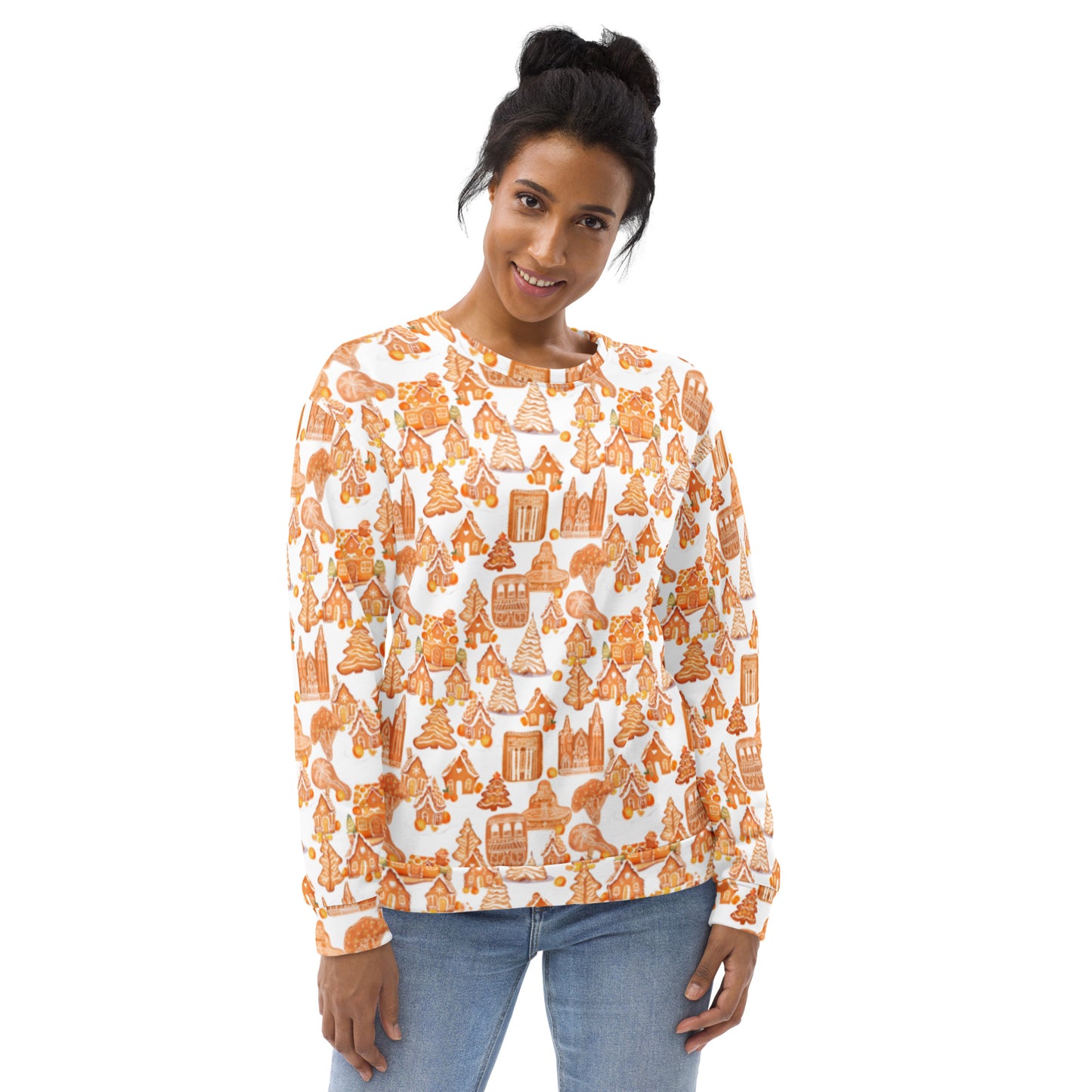 Old Towne Orange Gingerbread Village Sweatshirt