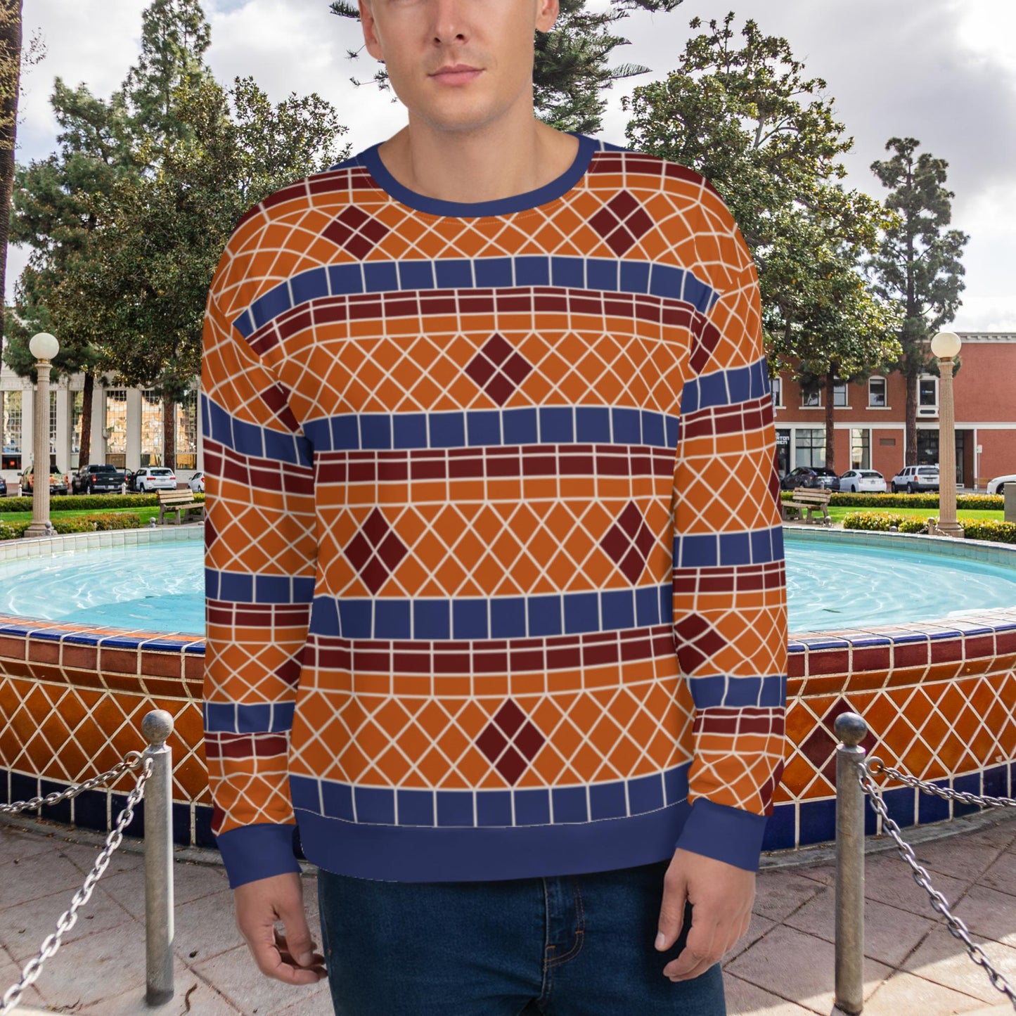Fountain Tile Unisex Sweatshirt