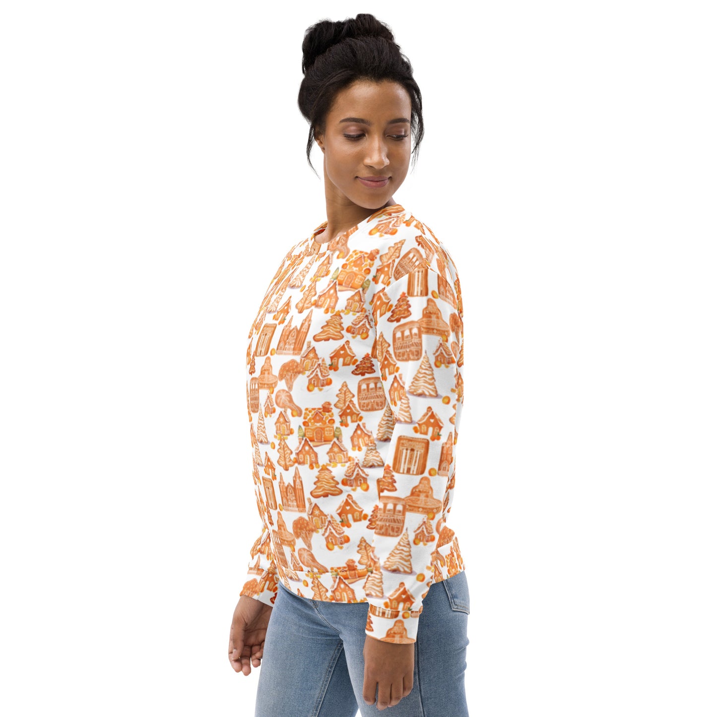 Old Towne Orange Gingerbread Village Sweatshirt