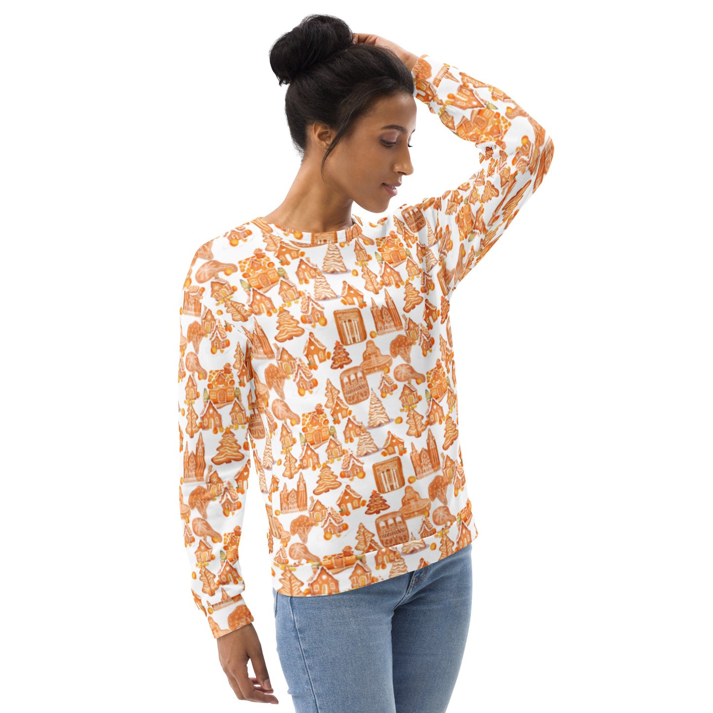 Old Towne Orange Gingerbread Village Sweatshirt