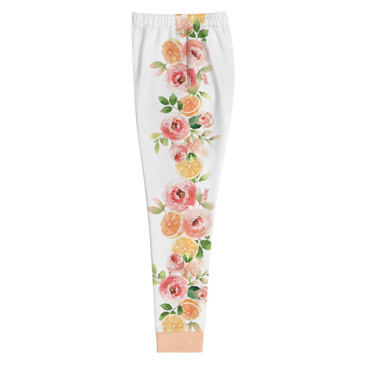 Orange Spring Floral Women's Joggers