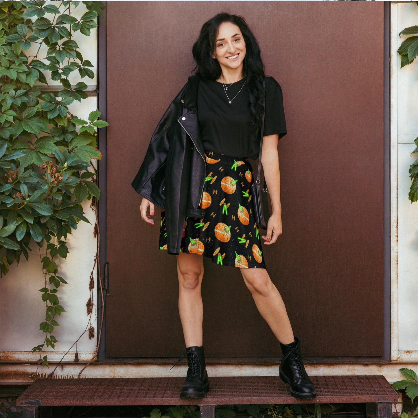"Orange Wars" Skater Skirt