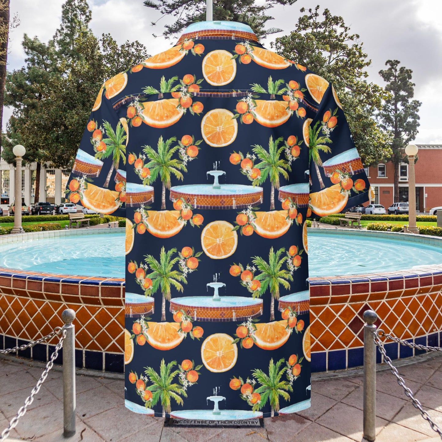 Old Towne Orange Hawaiian Shirt