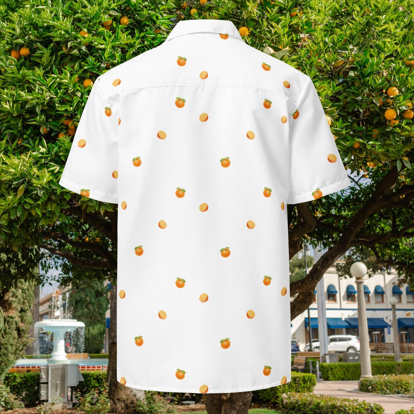 Simply Orange Unisex button shirt