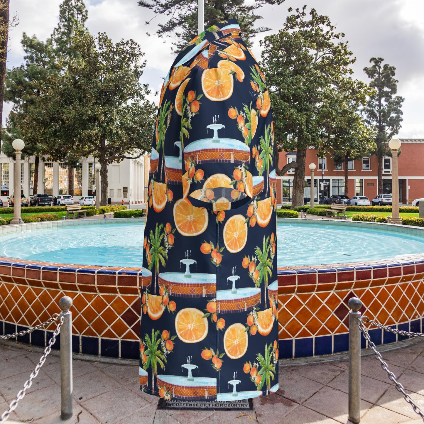 Old Towne Orange Hawaiian Shirt