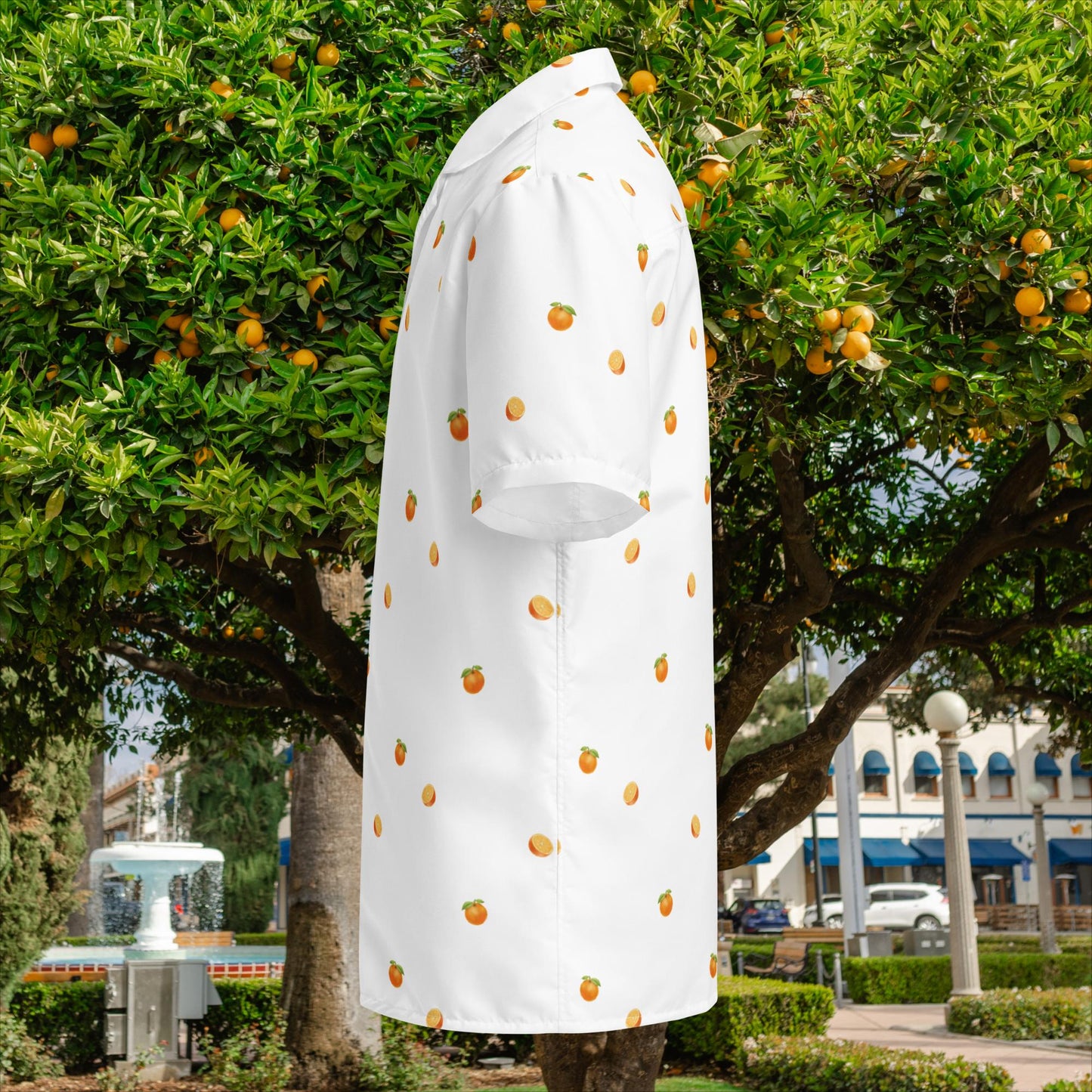 Simply Orange Unisex button shirt