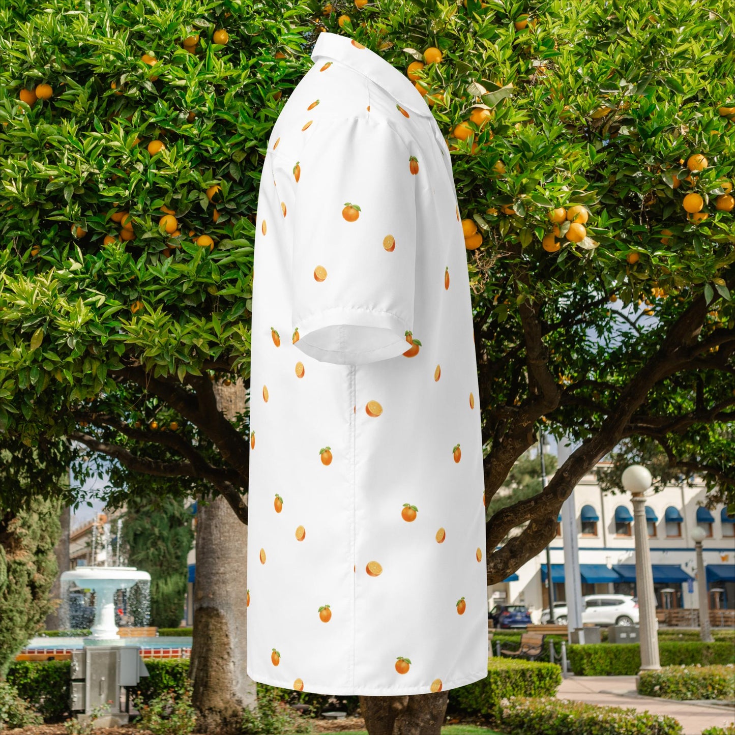 Simply Orange Unisex button shirt