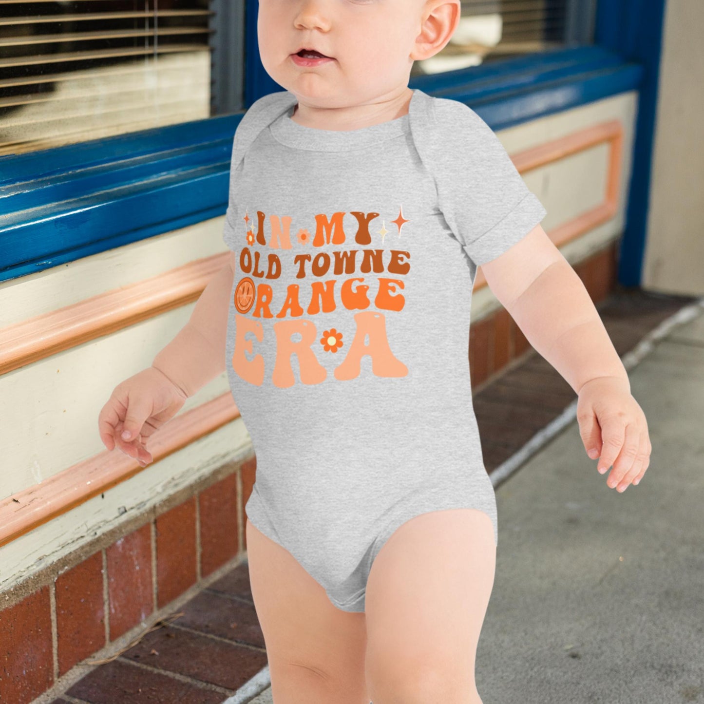 "In My Old Towne Orange Era" Baby short sleeve one piece