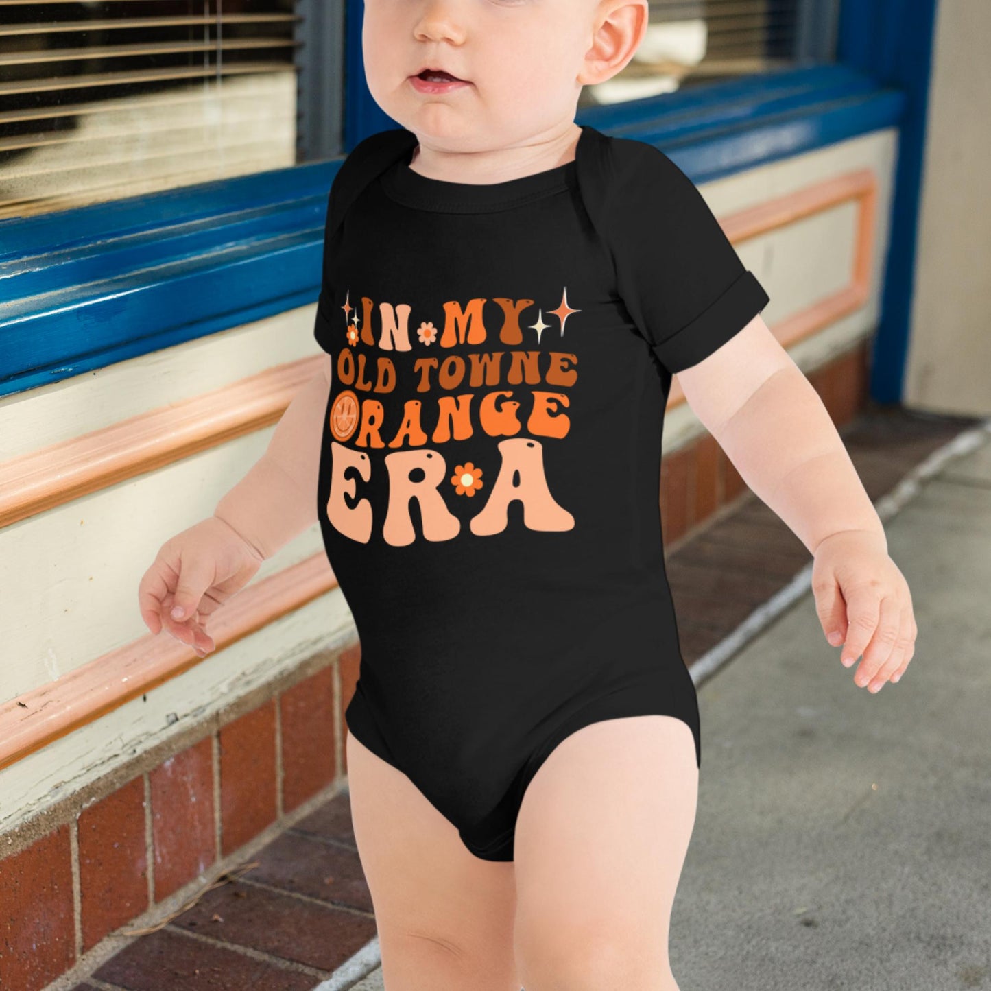 "In My Old Towne Orange Era" Baby short sleeve one piece