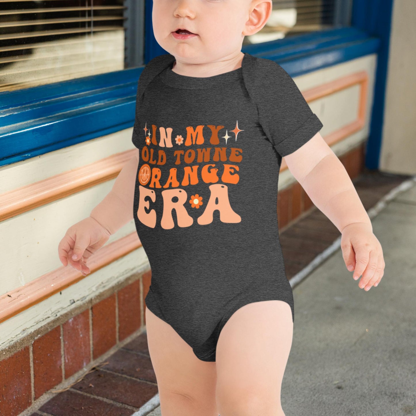 "In My Old Towne Orange Era" Baby short sleeve one piece