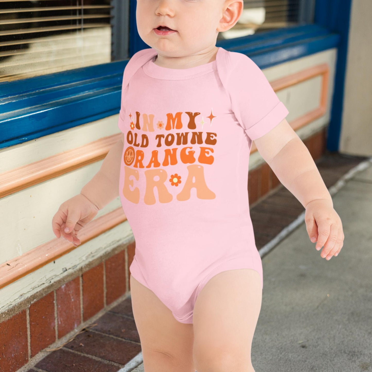 "In My Old Towne Orange Era" Baby short sleeve one piece