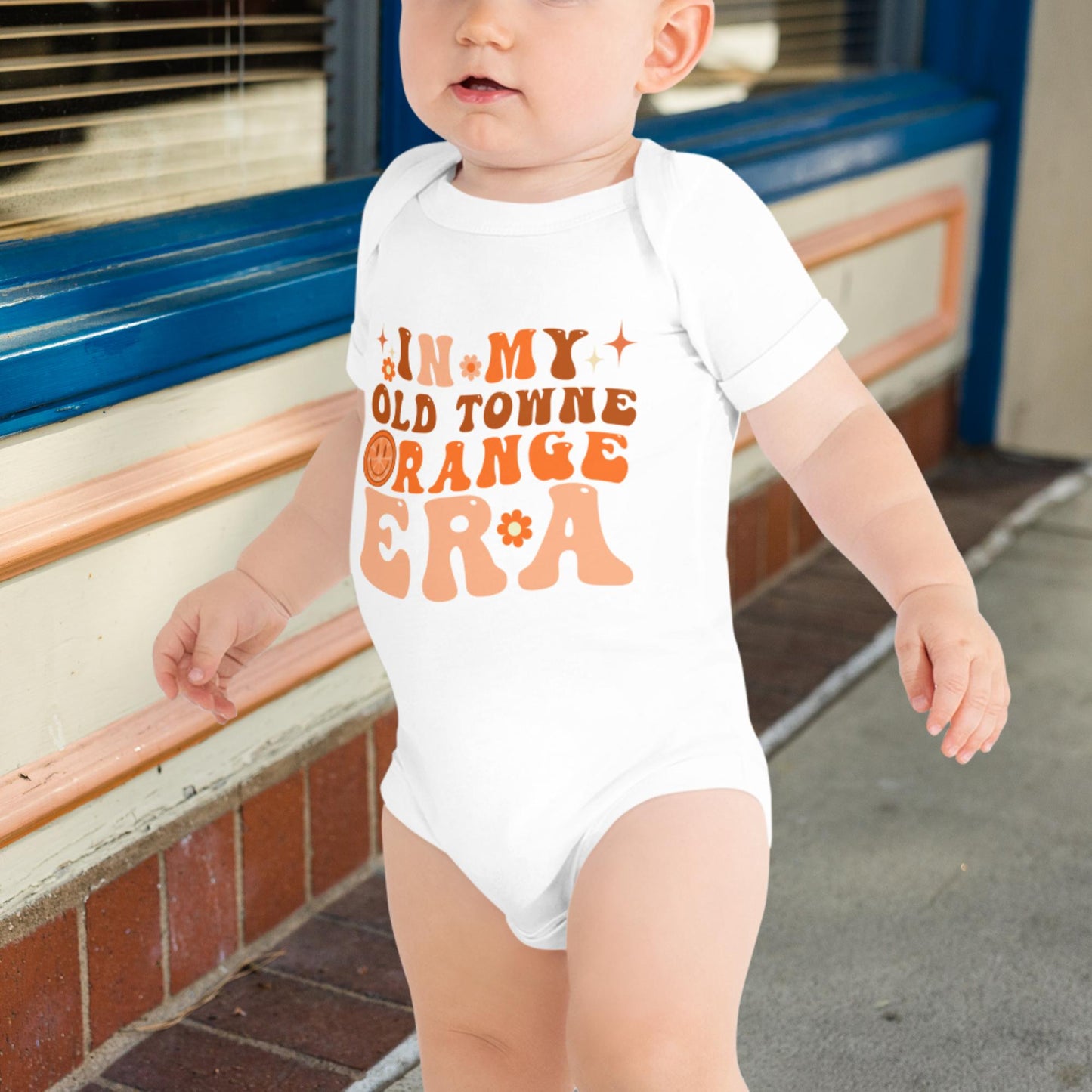"In My Old Towne Orange Era" Baby short sleeve one piece