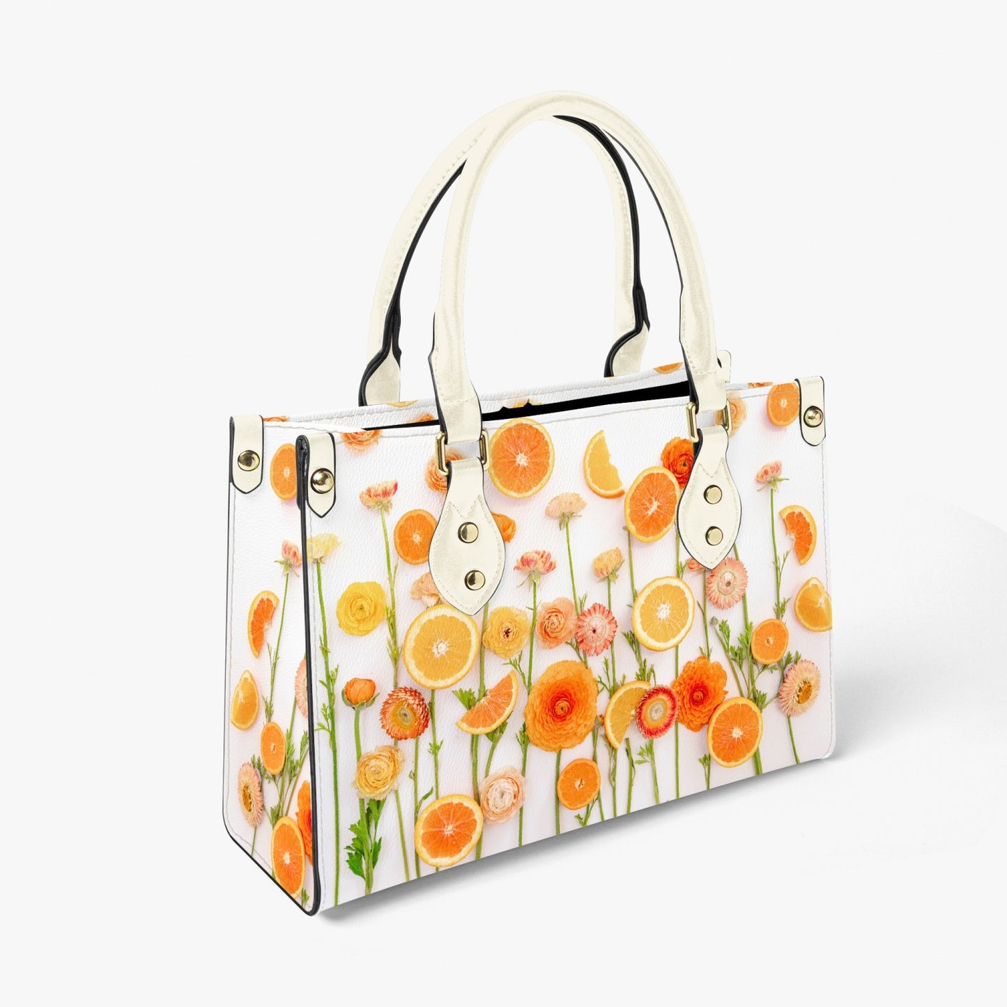 "Floral Cara Cara" Women's Purse - Long Strap