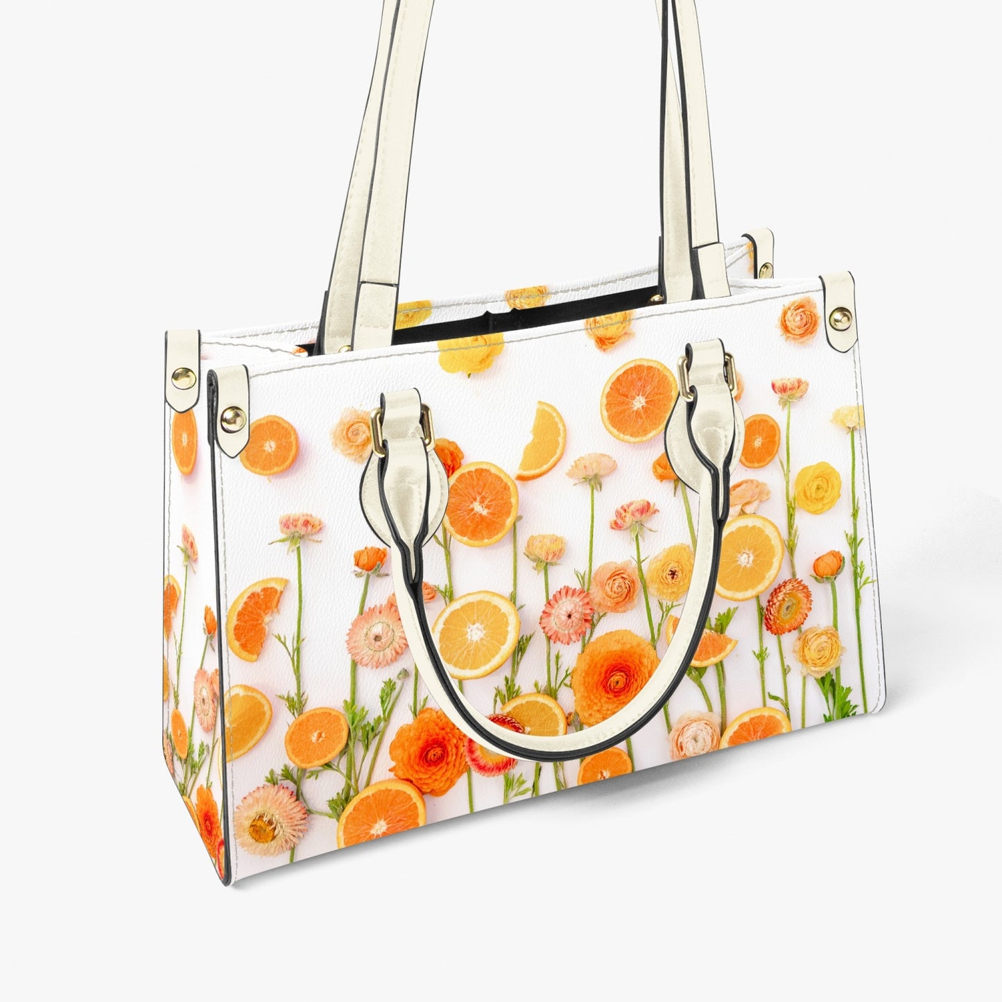 "Floral Cara Cara" Women's Purse - Long Strap