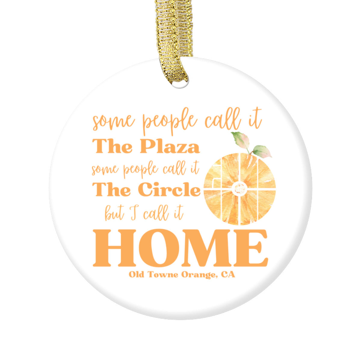 The Plaza the Circle Ceramic Ornament
