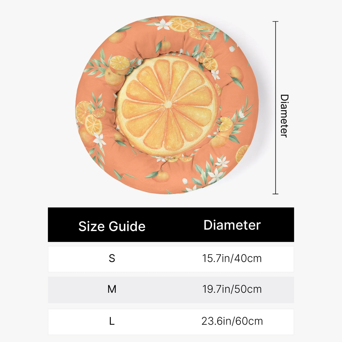 Orange Slice - Pet Bed
