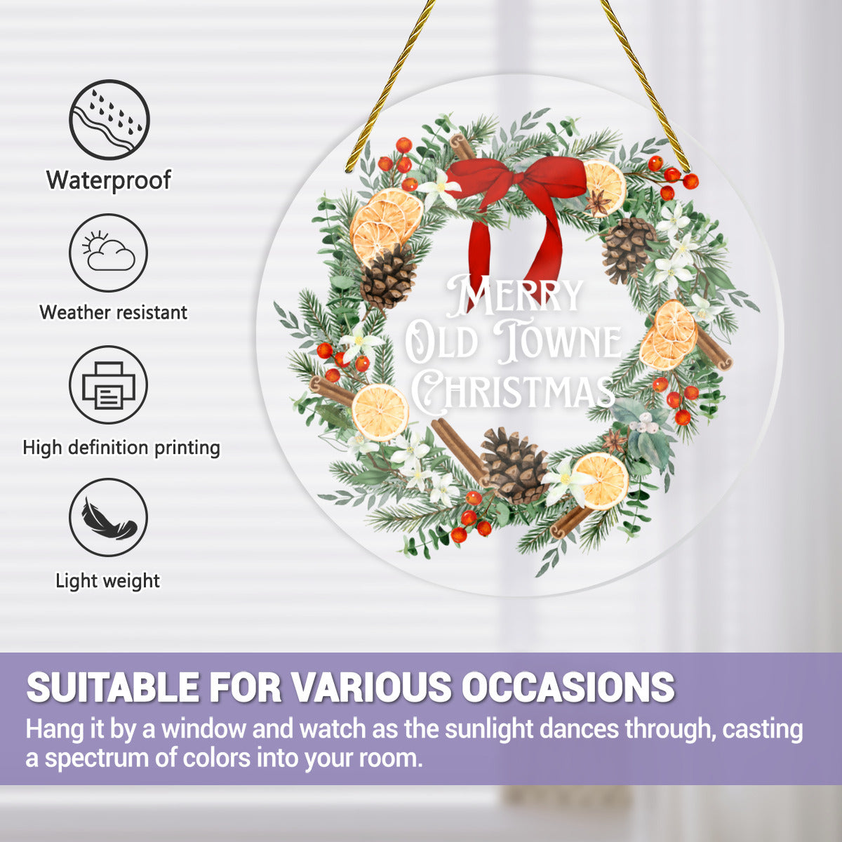 Merry Old Towne Christmas Ornament