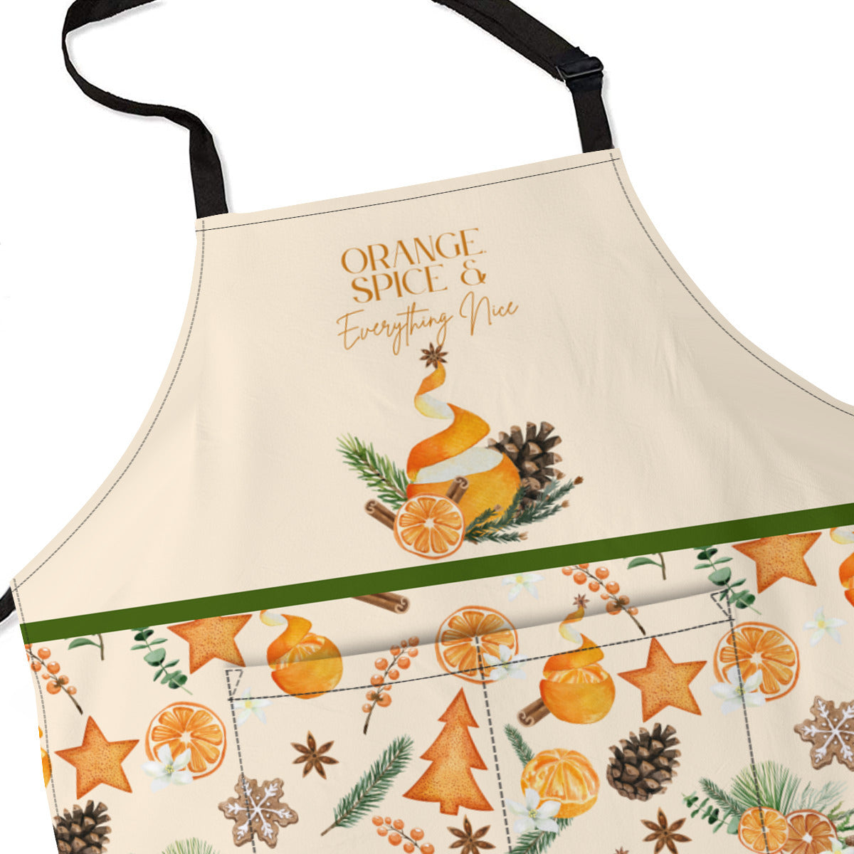 Orange, Spice and Everything Nice Christmas Apron