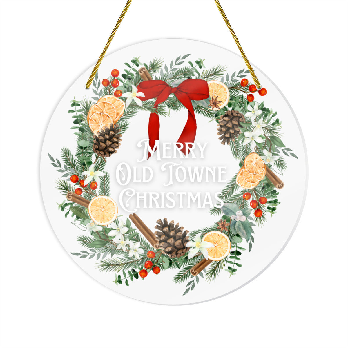 Merry Old Towne Christmas Ornament