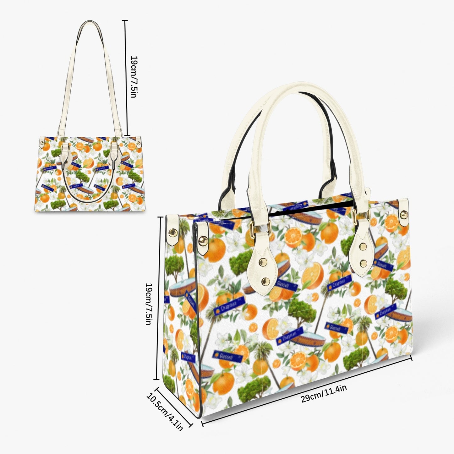 Old Town Orange Hawaiian Women's Tote Bag - Long Strap