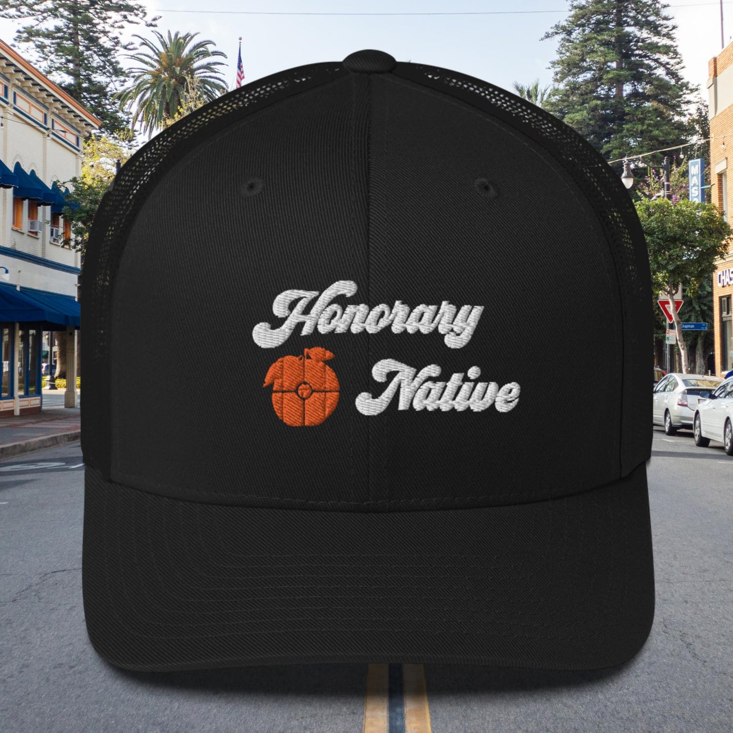 Honorary Orange Native Trucker Cap