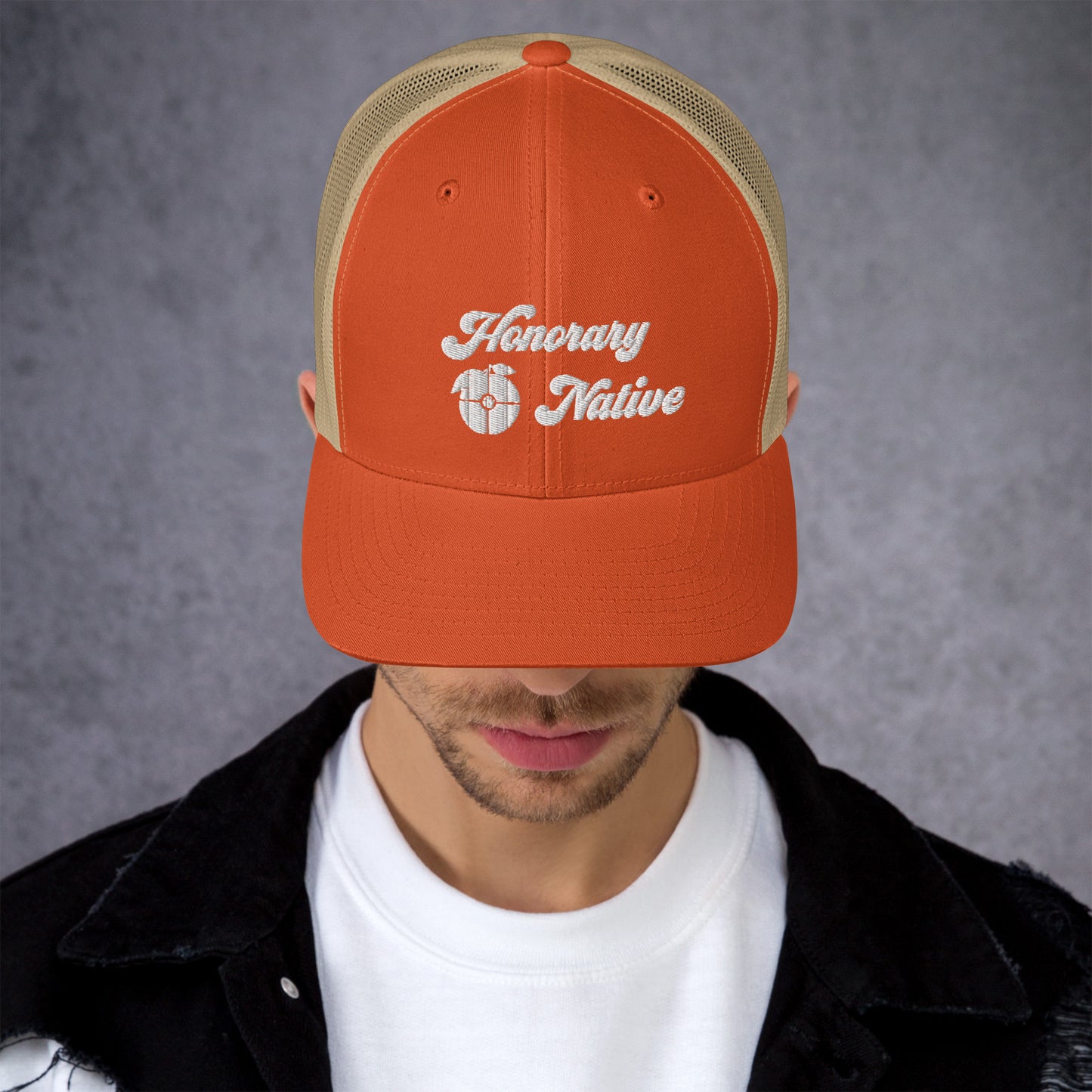 Honorary Orange Native Trucker Cap