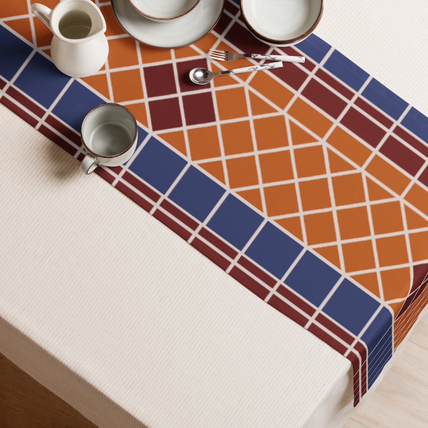 Fountain Tiles Table runner