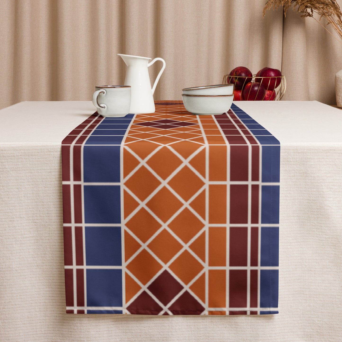 Fountain Tiles Table runner