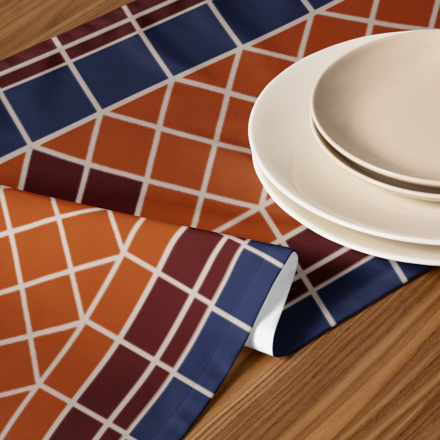 Fountain Tiles Table runner