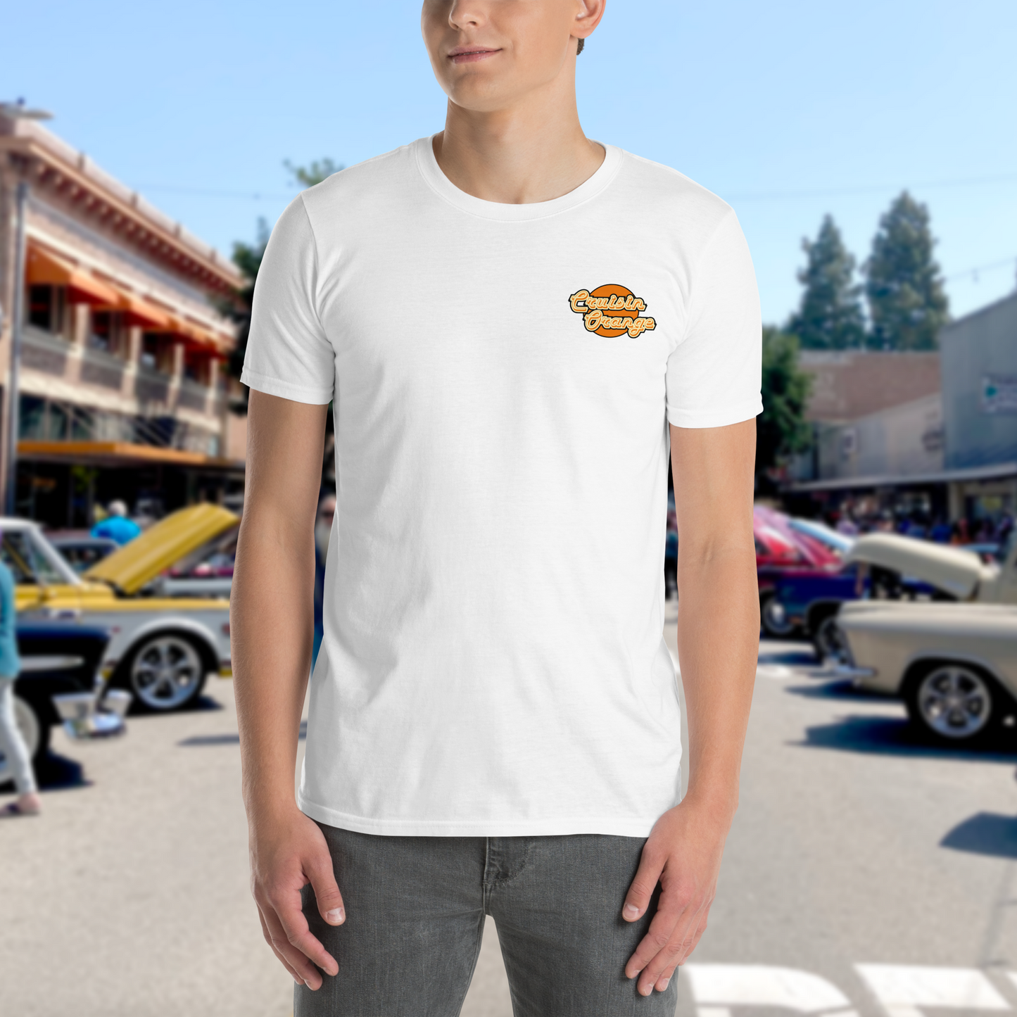 Cruisin' Orange Crewneck Tee Short-Sleeve Unisex T-Shirt
