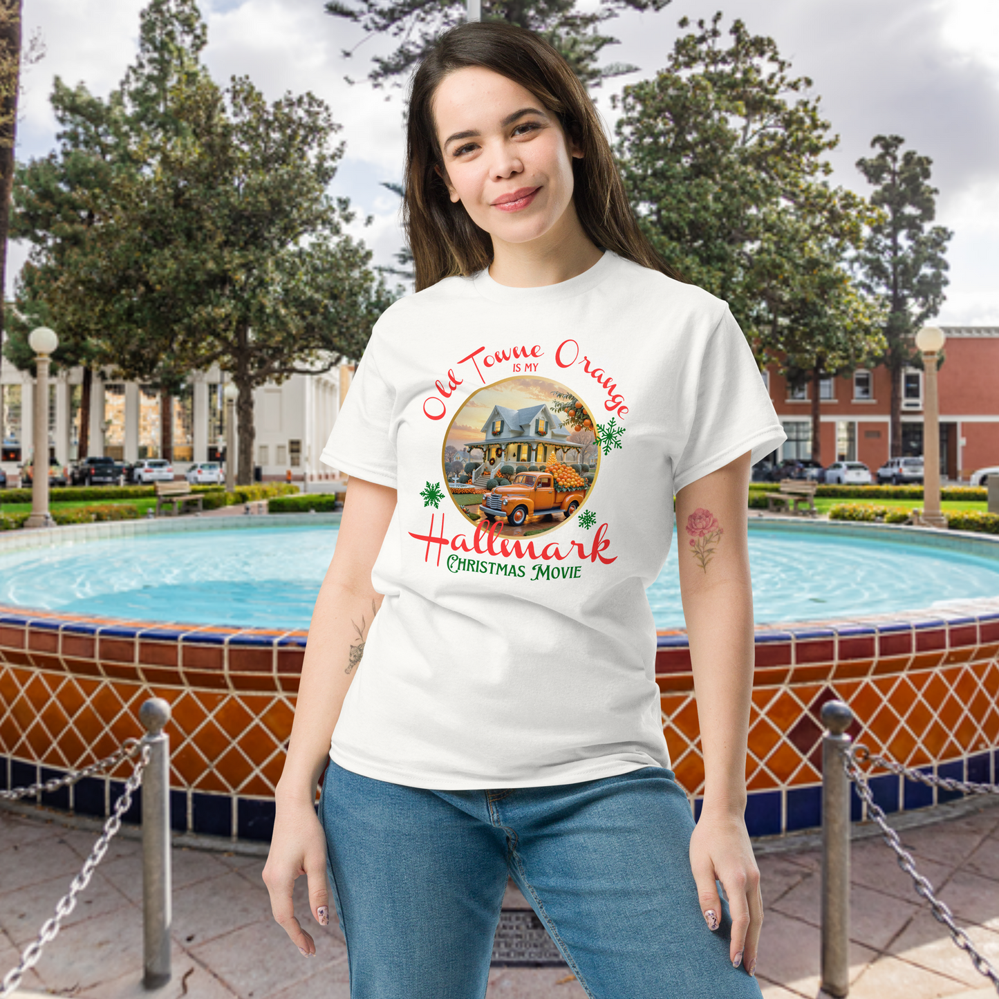 Hallmark Christmas Movie Shirt Old Towne Orange T-Shirt