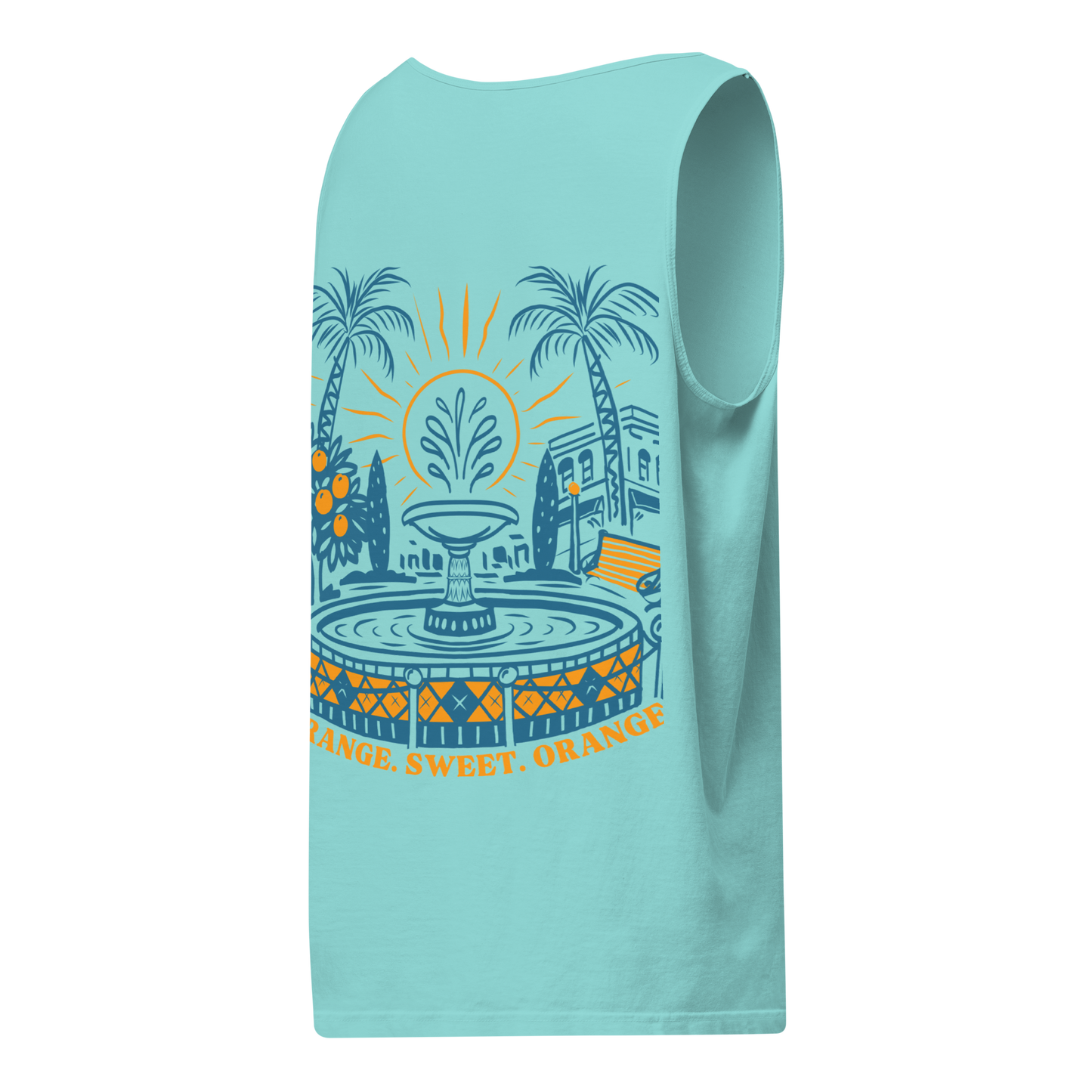 Hand-Drawn Old Towne Orange Pocket & Back Tank | Summer 2026 Collection
