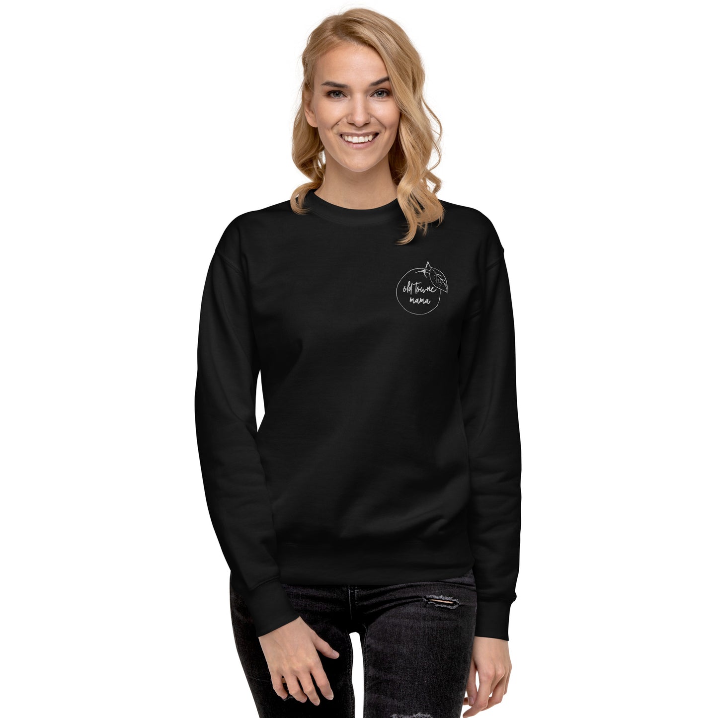 Old Towne Mama Embroidered Premium Sweatshirt
