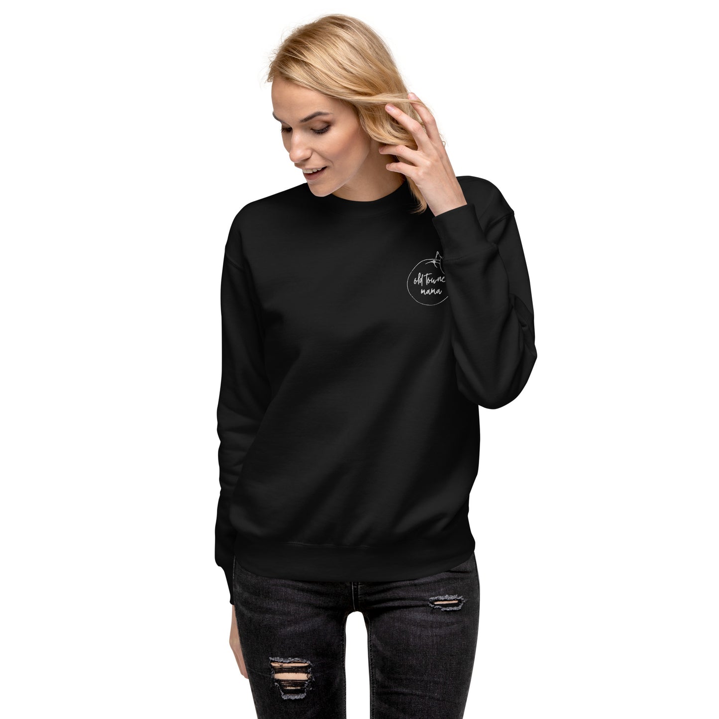 Old Towne Mama Embroidered Premium Sweatshirt