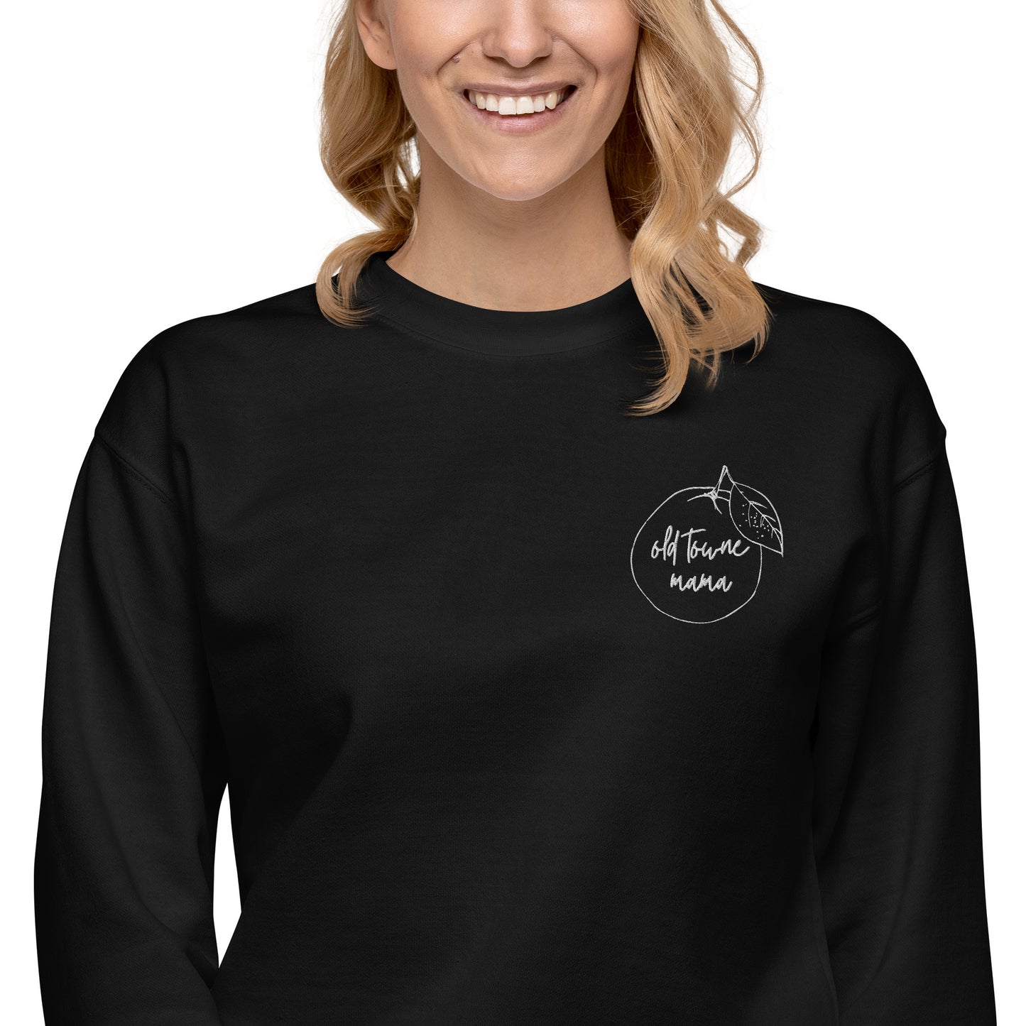 Old Towne Mama Embroidered Premium Sweatshirt