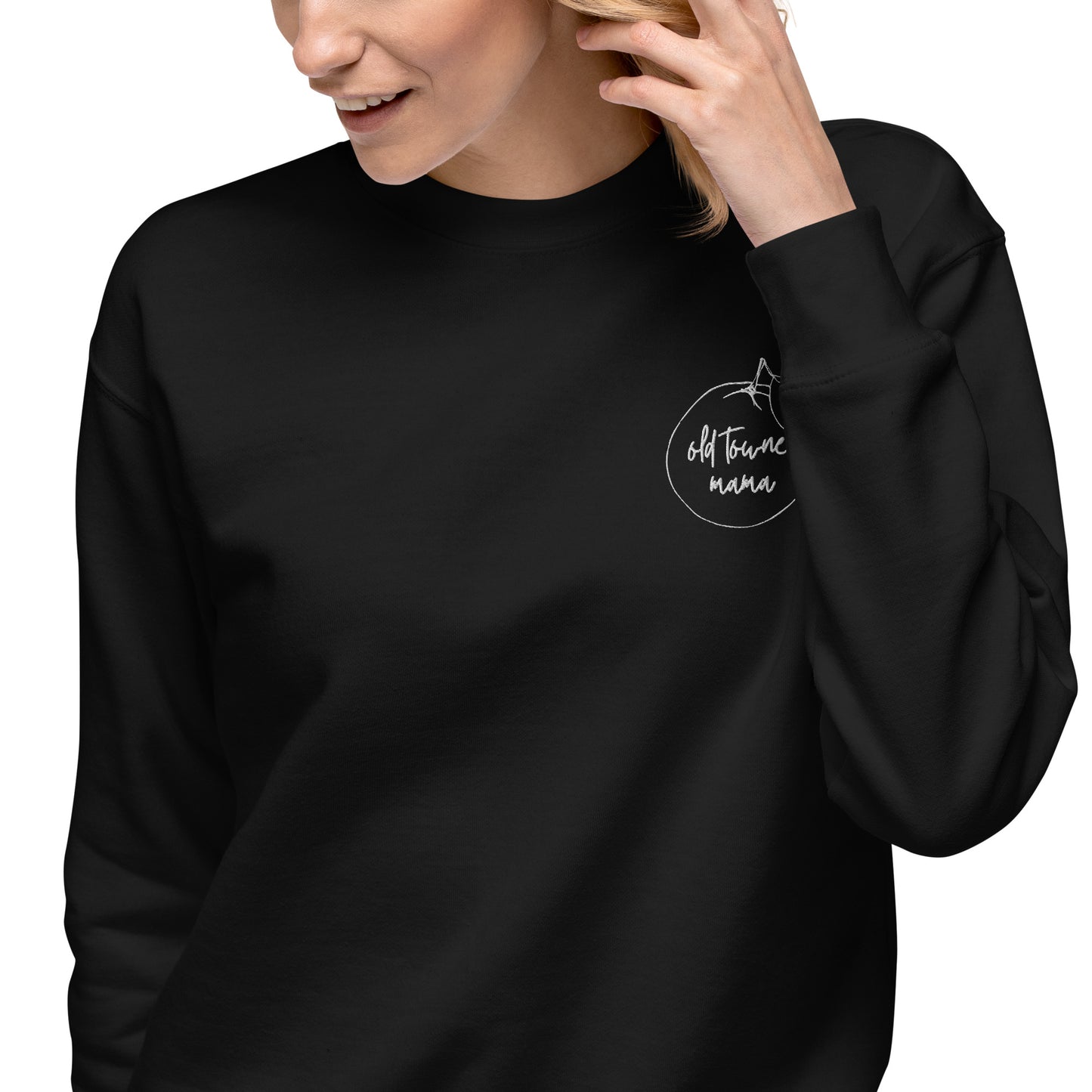 Old Towne Mama Embroidered Premium Sweatshirt
