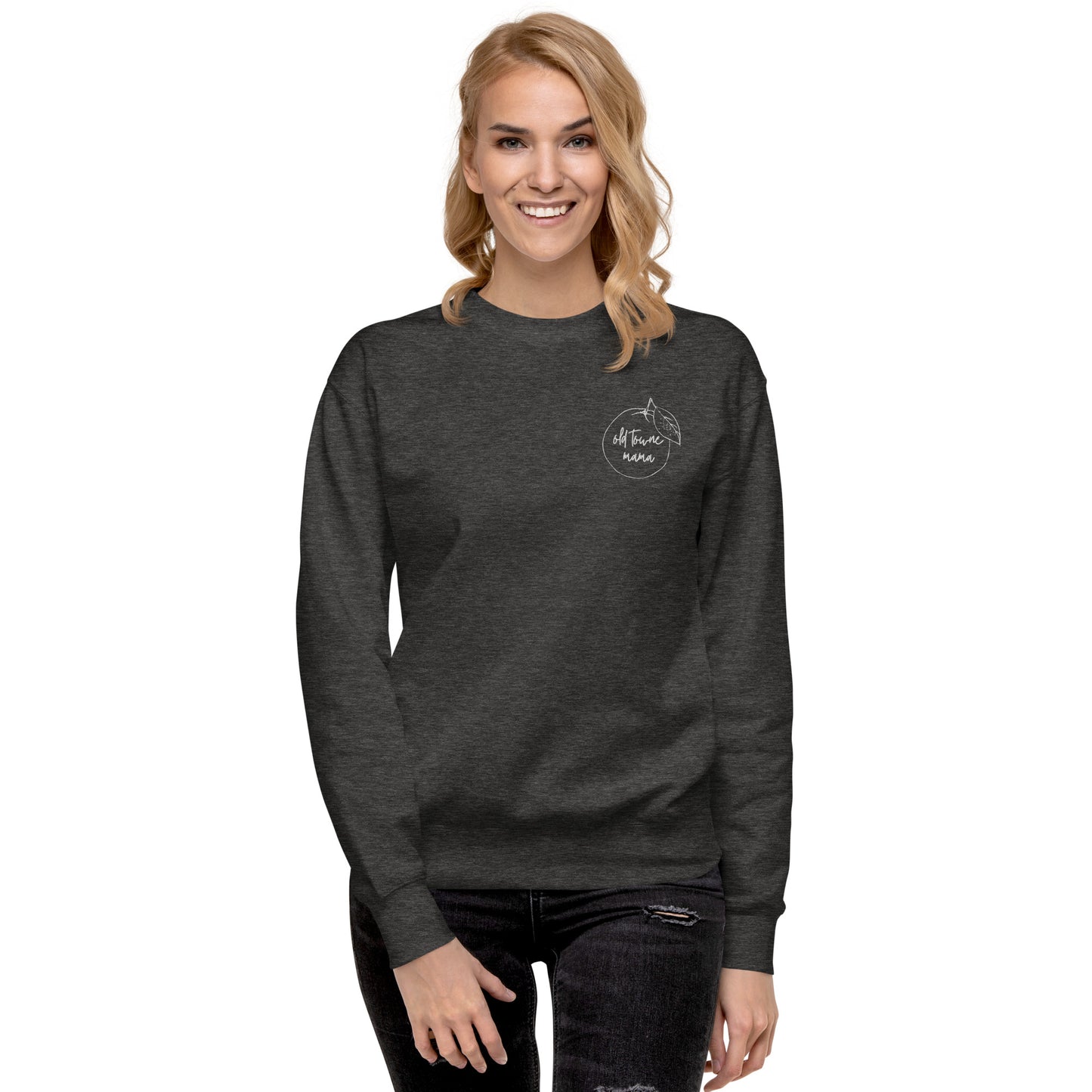 Old Towne Mama Embroidered Premium Sweatshirt